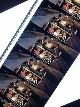Frames from a 70mm print of It's a Mad, Mad, Mad, Mad World. Aspect ratio is 2.76:1 (Ultra Panavision) with a DTS audio track.